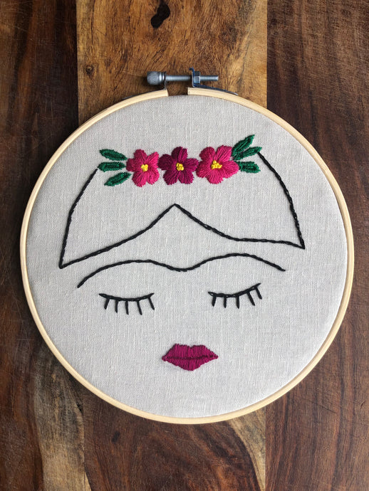 7.5in Frida Embroidery Hoop